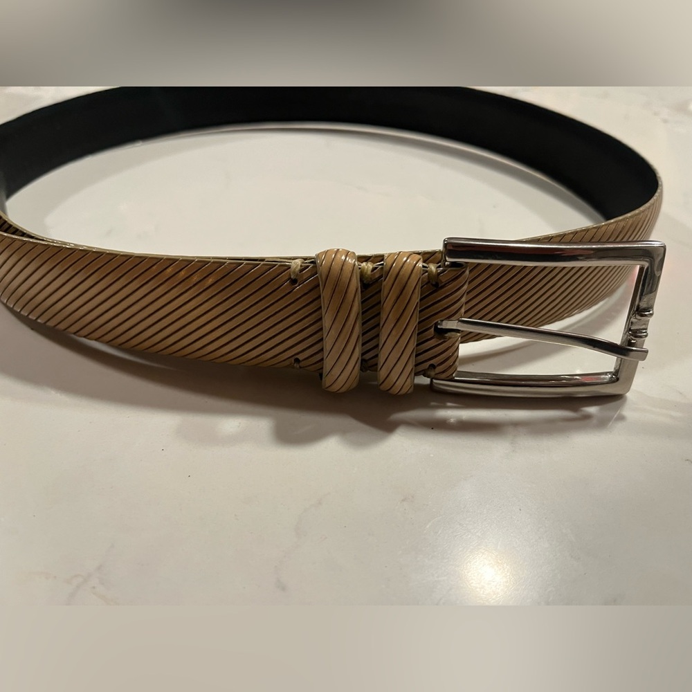 Bill Lavin Soft Collection Men’s Leather Belt Tan 38/95